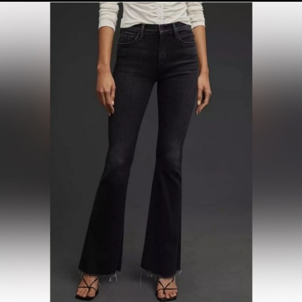 MOTHER Black Flare & Wide Leg Jeans